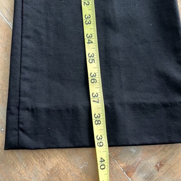 Diane Von Furstenberg Black Wool Blend Trousers Size 8 - Picture 7 of 11